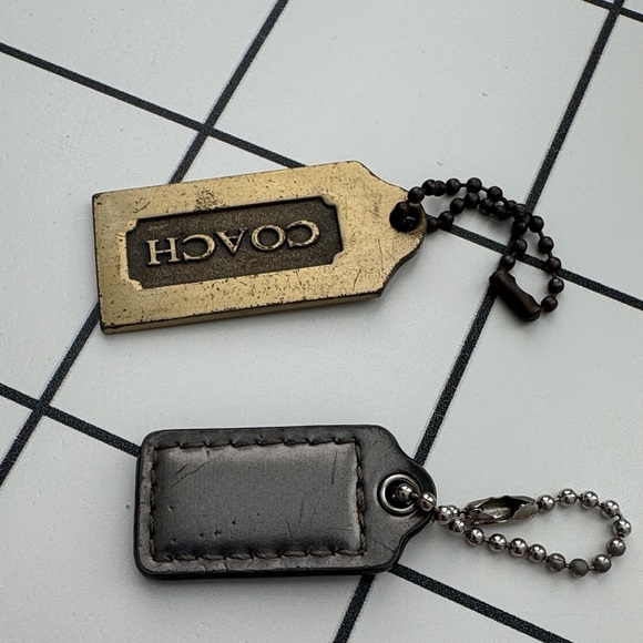 Coach Brass and Charcoal Keychains - Picture 2 of 2